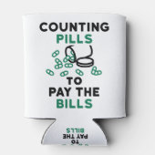 Tech Counting Pills to Pay the Bills Blikjeskoeler (Achterkant)