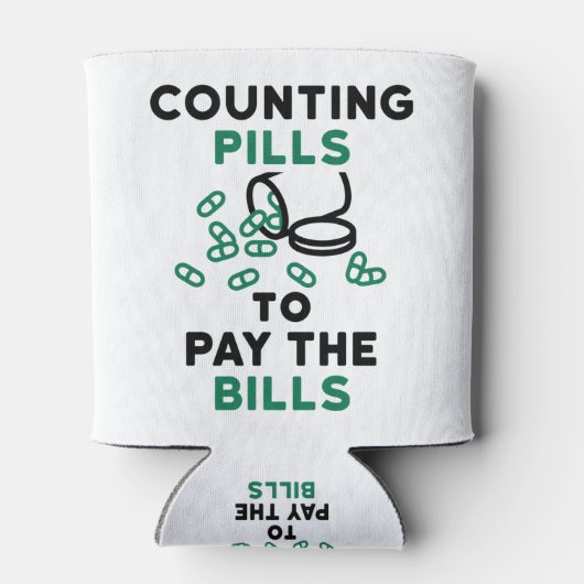 Tech Counting Pills to Pay the Bills Blikjeskoeler (Achterkant)