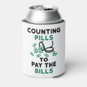 Tech Counting Pills to Pay the Bills Blikjeskoeler (Blikje Achterkant)