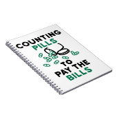 Tech Counting Pills to Pay the Bills Notitieboek (Rechterzijde)