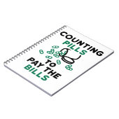 Tech Counting Pills to Pay the Bills Notitieboek (Linkerzijde)