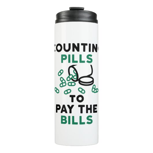 Tech Counting Pills to Pay the Bills Thermosbeker (Voorkant)