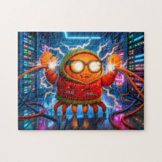 Tech Crab Facing Short Circuit In Serverroom Legpuzzel