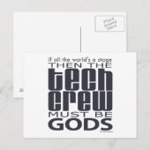 Tech Crew Gods Briefkaart (Voorkant / Achterkant)