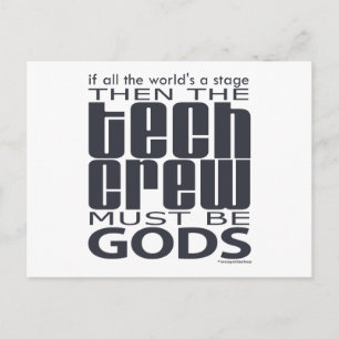 Tech Crew Gods Briefkaart