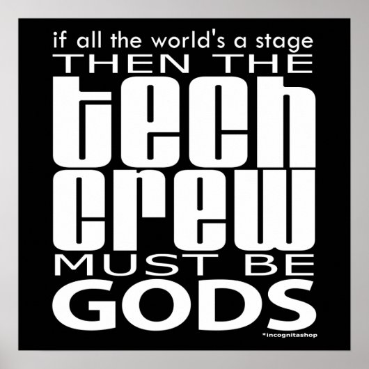 Tech Crew Gods Poster (Voorkant)