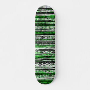 Tech Decay - zwart-wit op groen Skateboard