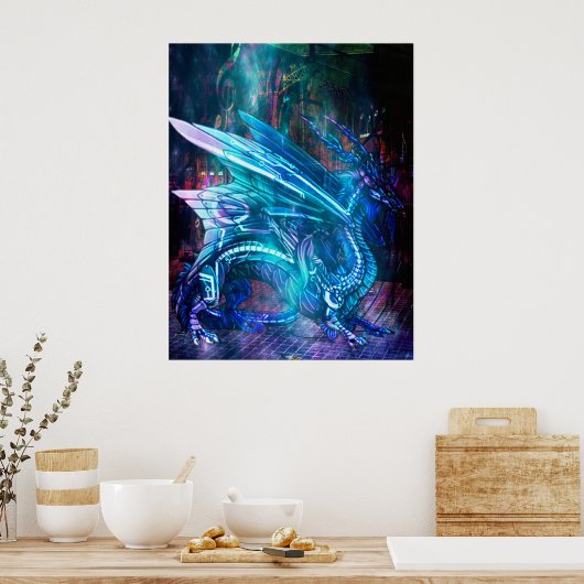 Tech dragon poster (Keuken)