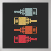 Tech Geek Network Engineer LAN Party Poster (Voorkant)