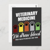 Tech Gift for Veterinary Tech Draw Blood Briefkaart (Voorkant / Achterkant)