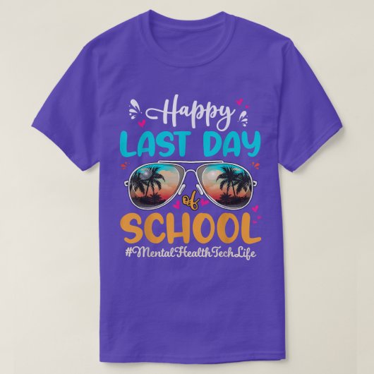 Tech Happy Fday School Sunglasse T-shirt (Design voorkant)