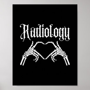 Tech Have Big Hearts Röntgenfoto Grappige Radiolog Poster
