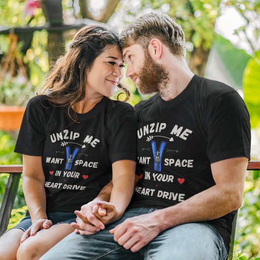 Tech humor romantisch en grappig t-shirt