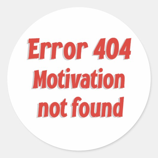 Tech Humor Ronde Sticker (Voorkant)