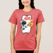 Tech Love Chats Tri-Blend Shirt (Voorkant)