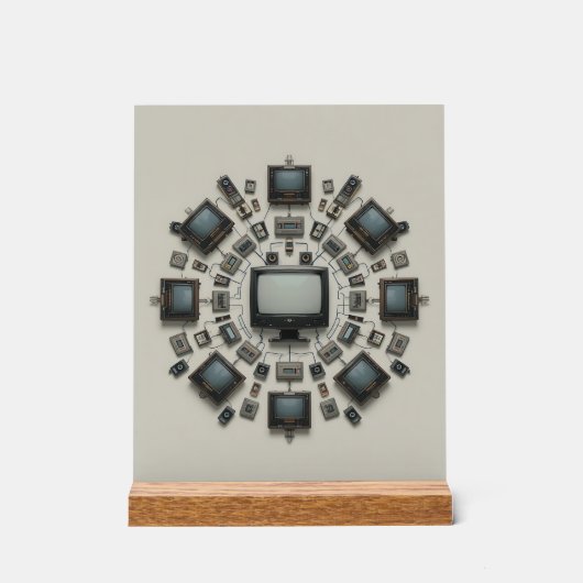 Tech Mandala: A Fusion of Eras (Recto)