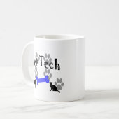 TECH met honden Koffiemok (Voorkant links)