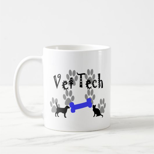 TECH met honden Koffiemok (Links)