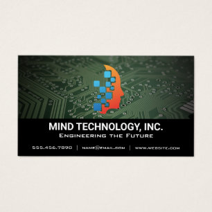Tech Microchip Logo van de geest Visitekaartje