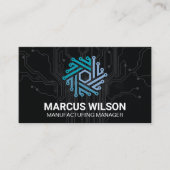 Tech Modern Logo | Visitekaartje circuit board (Voorkant)