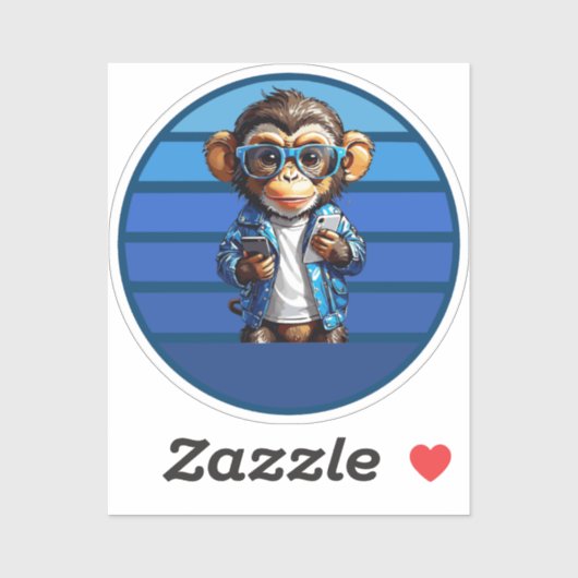 tech monkey sticker (Vel)