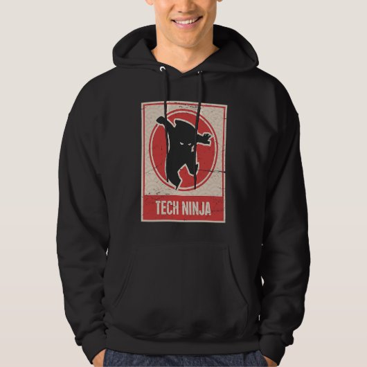 TECH NINJA  Tech Support Hoodie (Voorkant)