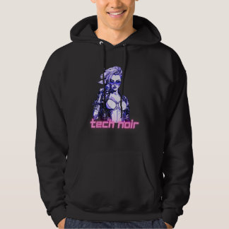 Tech Noir Cyberpunk Girl Hoodie