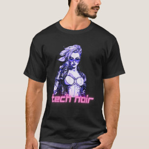 Tech Noir Cyberpunk Meisje T-shirt