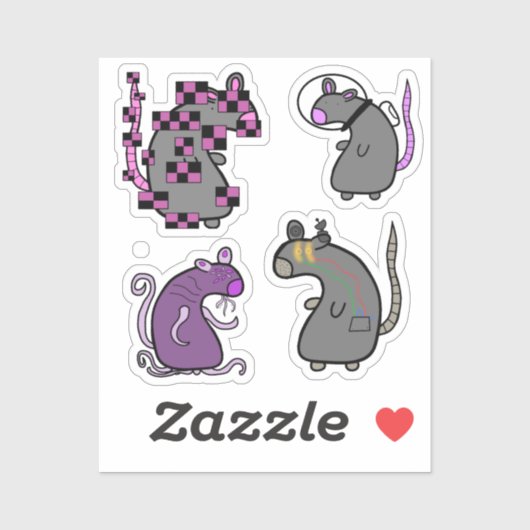 Tech Rat Stickers (Vel)