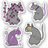 Tech Rat Stickers (Voorkant)