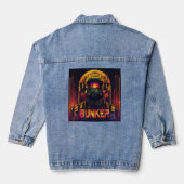 Tech Rebel: Cyberpunk Denim Jacket door BUNKER TOP (Achterkant)
