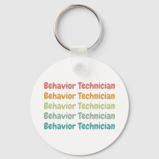Tech Retro van het gedrag van technicus RBT Sleutelhanger (Voorkant)