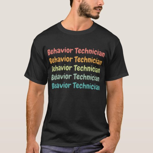 Tech Retro van het gedrag van technicus RBT T-shirt (Voorkant)