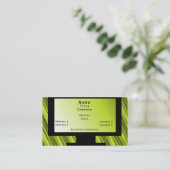 Tech Savvy Carte de visite, Lime Green (Debout devant)