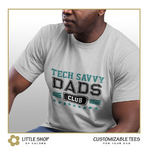 Tech Savvy Dad Varsity Style  T-shirt