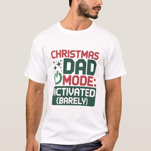 Tech Style Christmas Dad Mode Design T-shirt (Voorkant)