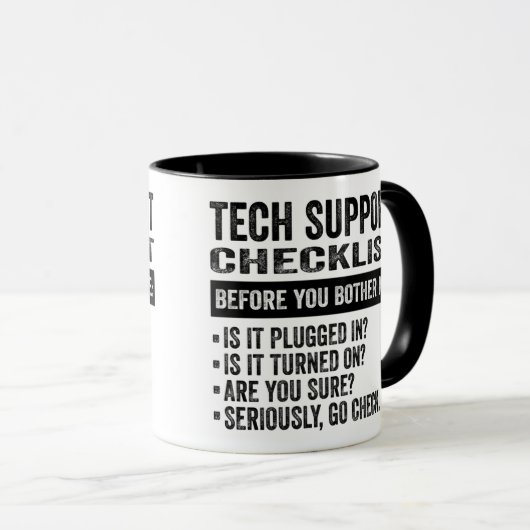 TECH SUPPORT CHECKLIST MOK (Voorkant rechts)