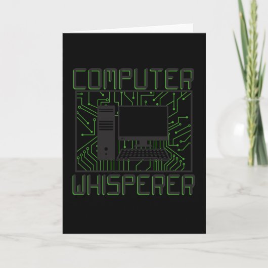Tech Support Computer Whisperer Kaart (Voorkant)