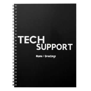 Tech Support Humor Funny Geeky Gifts voor Ingenieu Notitieboek