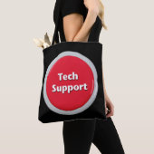Tech Support Red Panic Button Draagtas (Dichtbij)