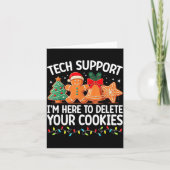 Tech Suprt Christmas Cookies Women Men Funny Chris Kaart (Voorkant)