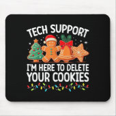 Tech Suprt Christmas Cookies Women Men Funny Chris Muismat (Voorkant)