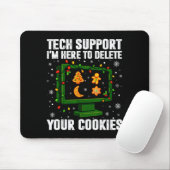 Tech Suprt Delete Your Cookies Men Ugly Christmas Muismat (Met muis)