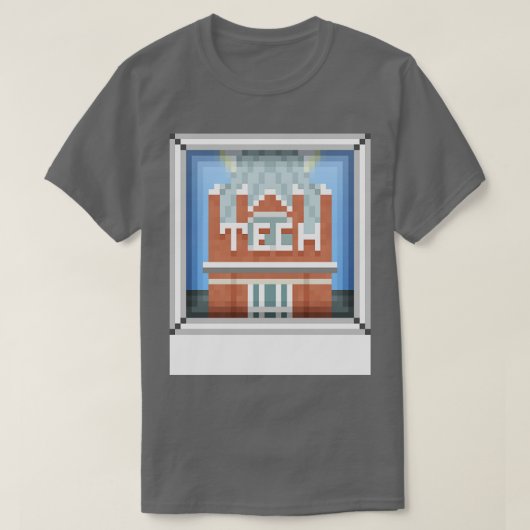 Tech Tower BLANC BORDER TShirt (Design devant)