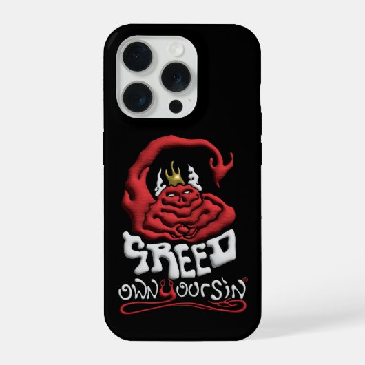 Tech Your Sin Greed iPhone Hoesje (Achterkant)