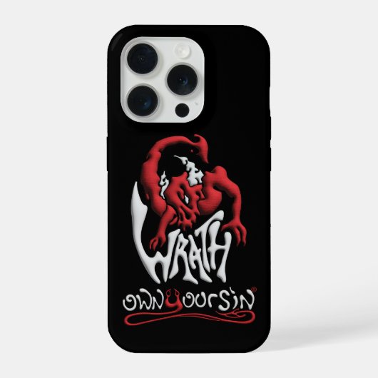 Tech Your Sin Wrath iPhone Hoesje (Achterkant)