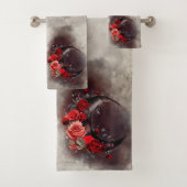 Técherie | Lune de croissant avec des roses rouges (En situation)