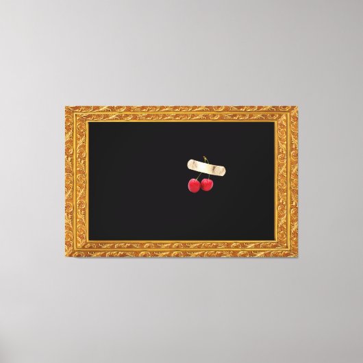 Têches collées dans la toile de tableau Imprimer (Recto)