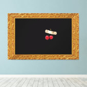 Têches collées dans la toile de tableau Imprimer (Insitu (Plancher de Bois))