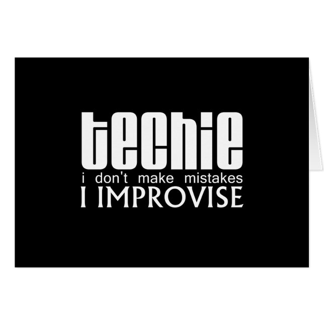 Techie Improvise (Voorkant Horizontaal)